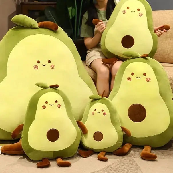 Smiling Avocado Plush Grande Peluche