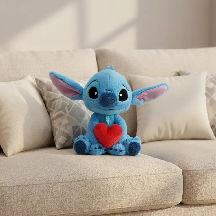 Peluche Stitch Coeur - 25cm