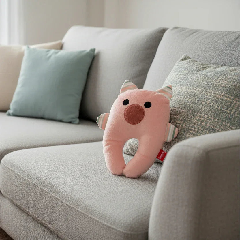 Peluche Coussin Cochon - 25cm
