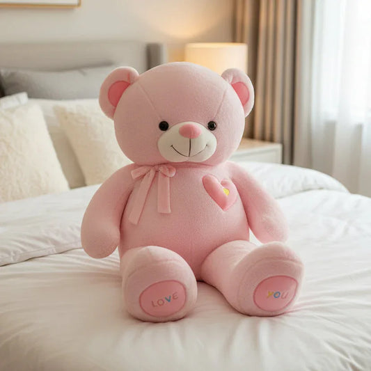 Peluche Nounours Rose - 75cm