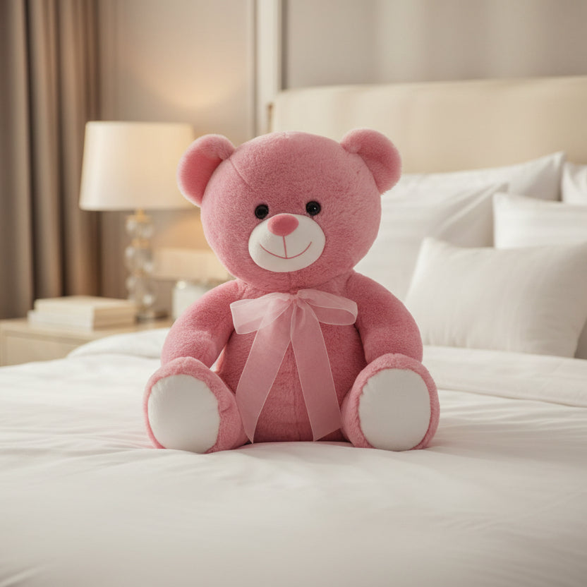 Peluche Nounours Rose - 80cm