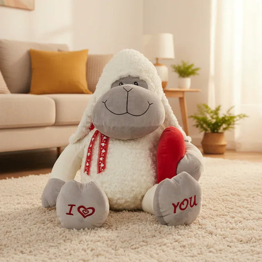 Peluche Mouton Amoureux - 40cm