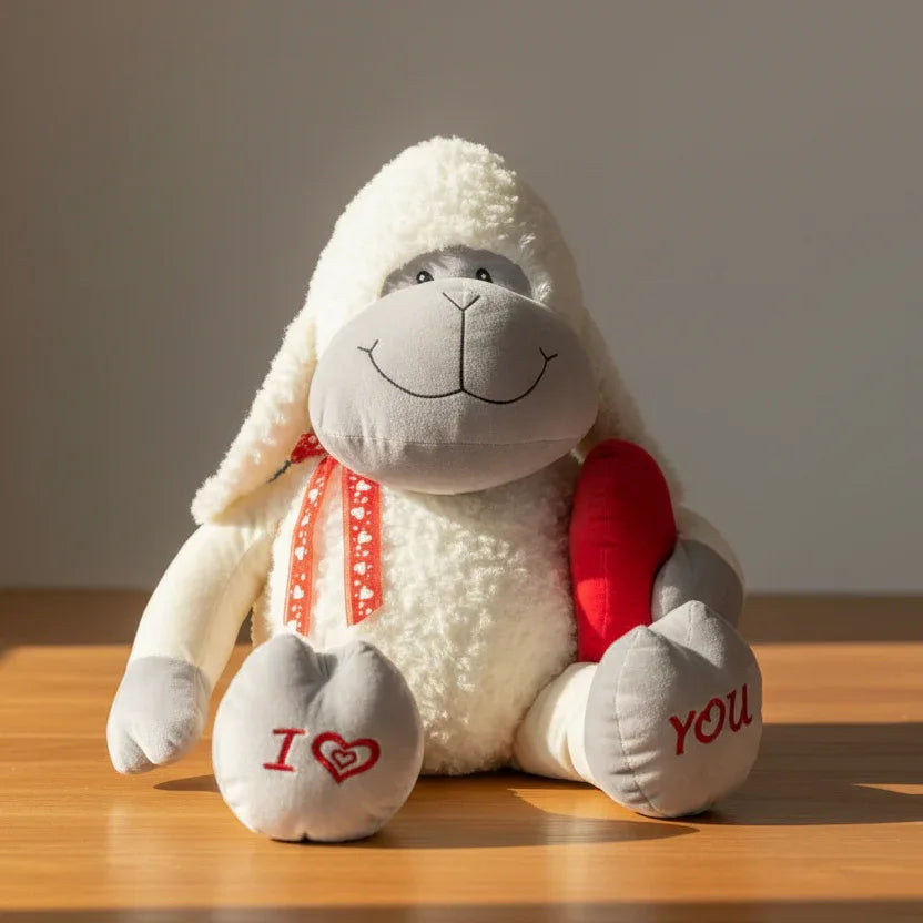 Peluche Mouton Amoureux - 40cm