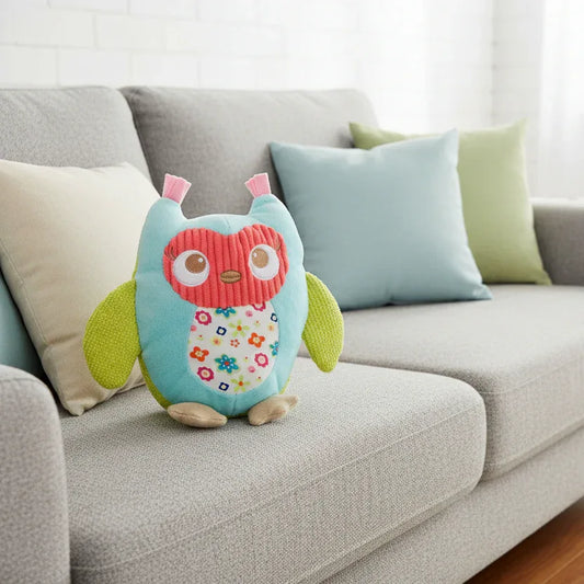 Peluche Hibou Coloré - 25cm