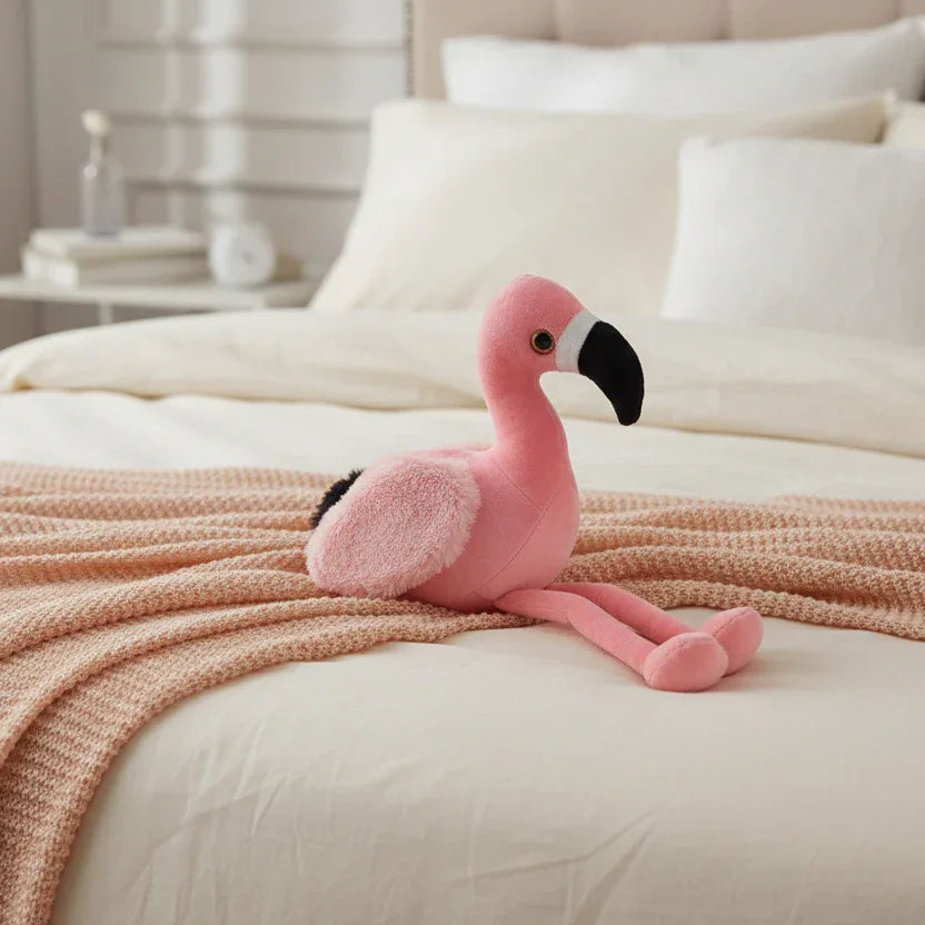 Peluche Petit Flamant Rose - 35cm