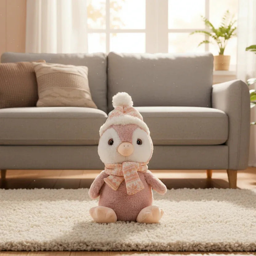 Peluche Pingouin Frileux - 30cm