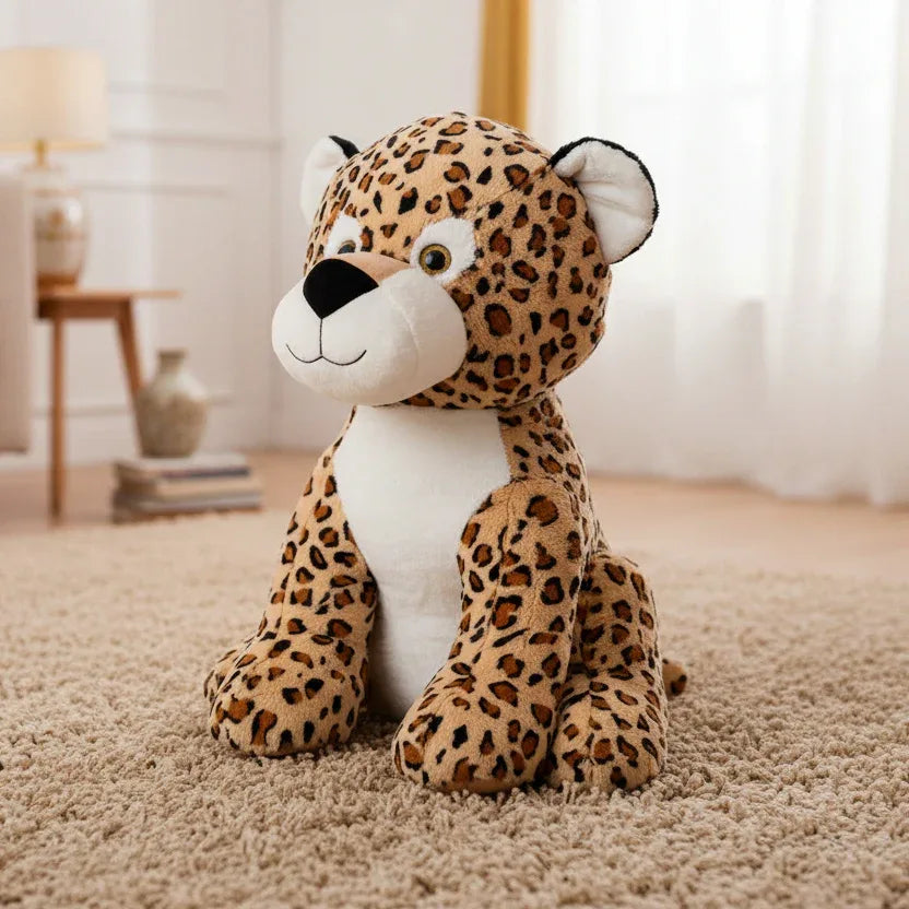 Peluche Léopard Assis - 80cm