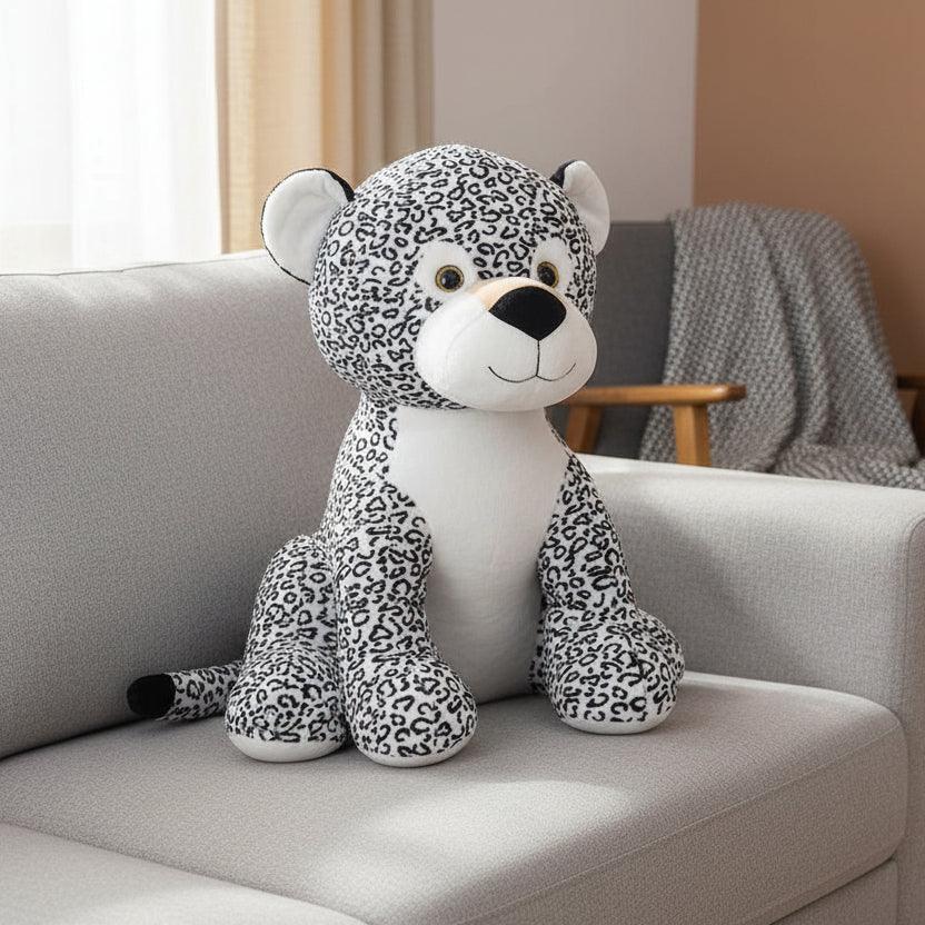 Peluche Léopard Blanc - 80cm