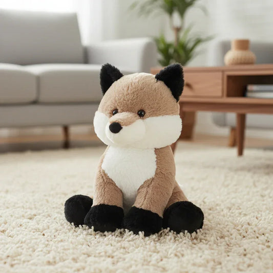 Peluche Renard Gris - 45cm