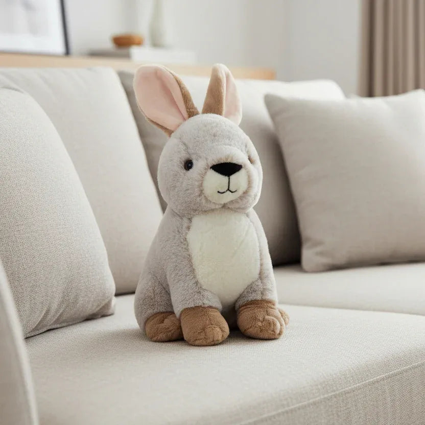 Peluche Lapin Assis - 30cm