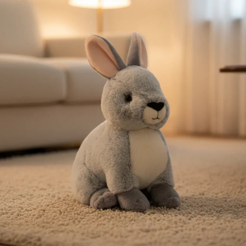 Peluche Lapin Assis - 30cm