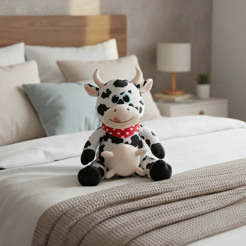 Peluche Vache Tâchetée - 45cm