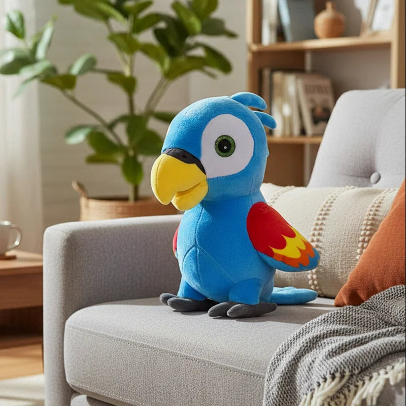 Peluche de loro rápido - 30 cm