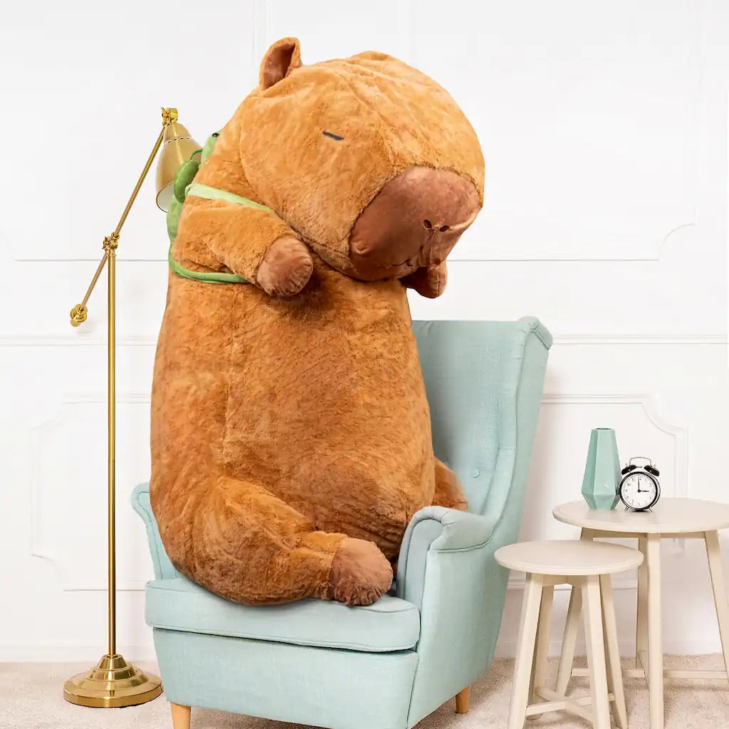 Peluche Capybara Cartable - 25 à 150cm