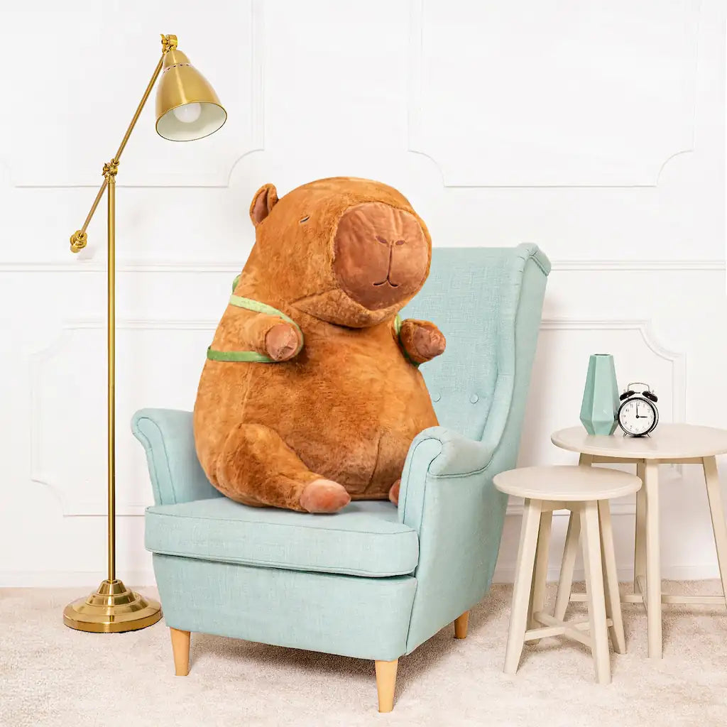Peluche Capybara Cartable - 25 à 150cm