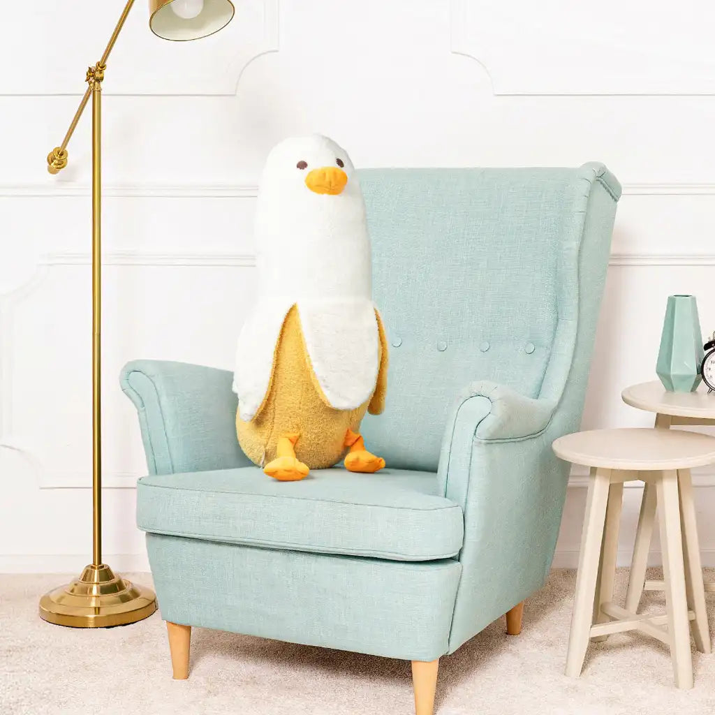 Peluche Canard Banane - 30 à 90cm