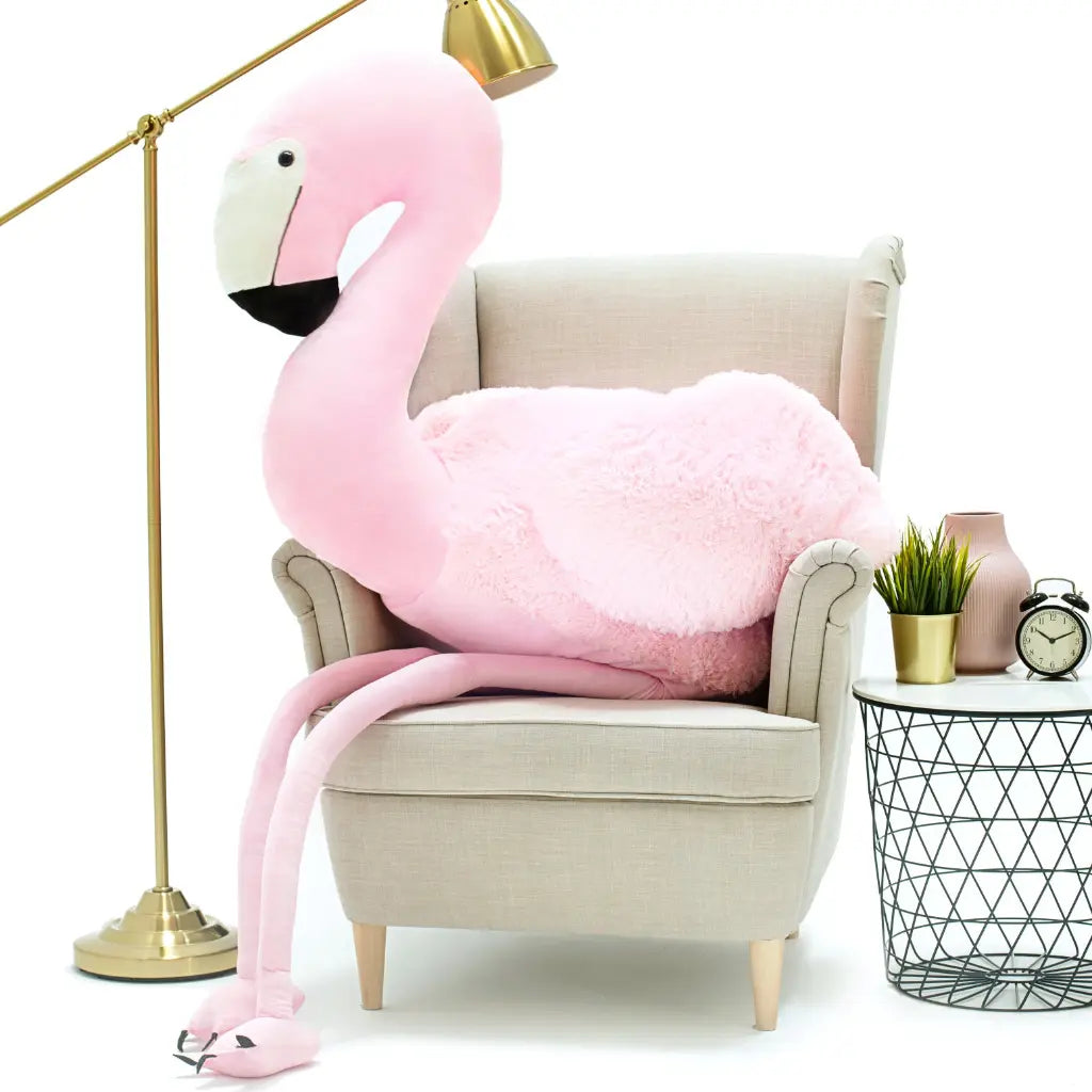Peluche Flamant Rose Géant - 70 à 220cm