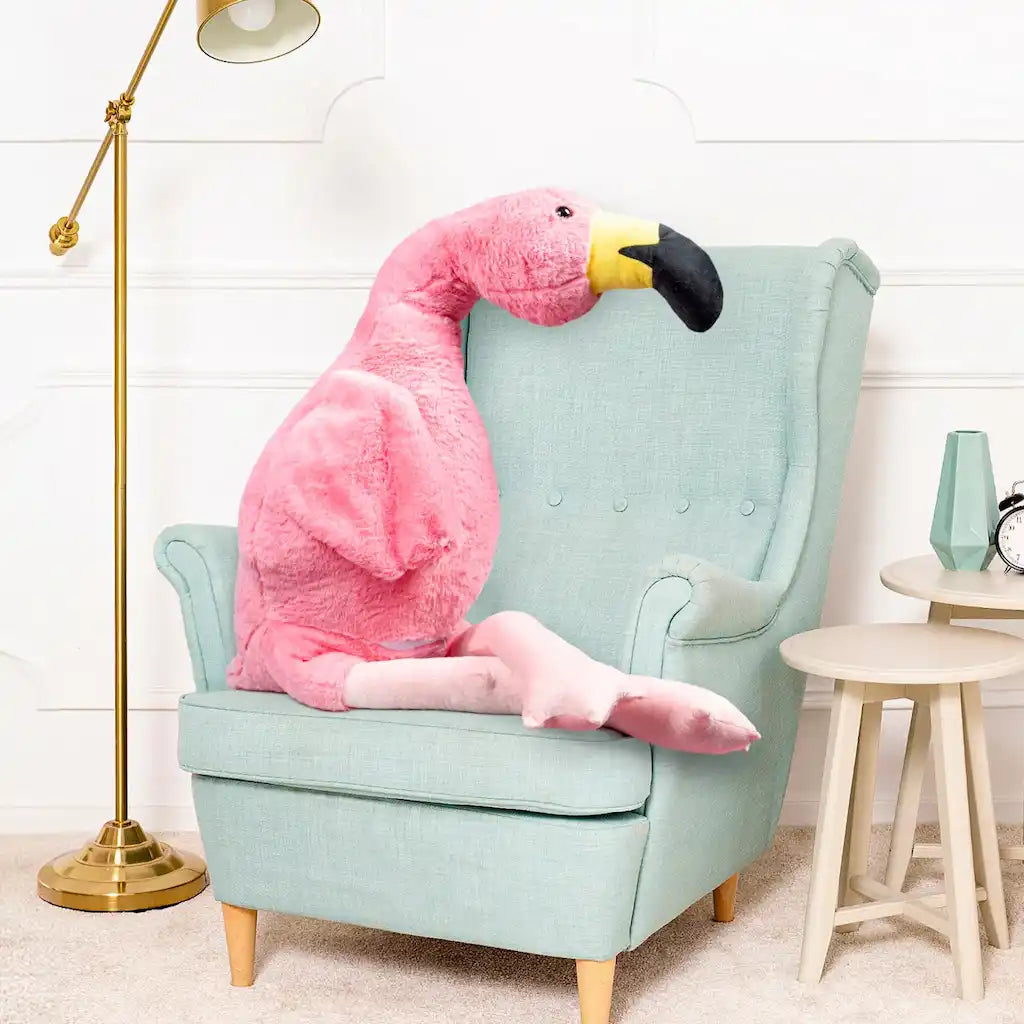 Peluche Flamant Rose - 65 à 170cm