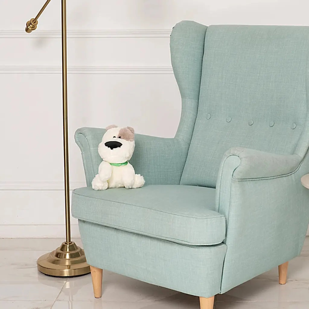 Peluche Chien Blanc Mignon - 25 à 50cm
