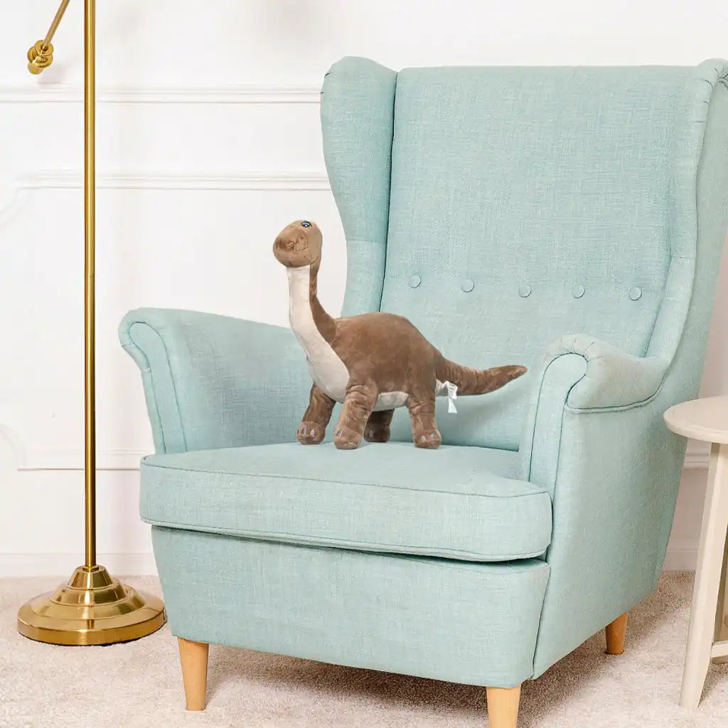 Peluche Dinosaure Marron - 60 à 110cm