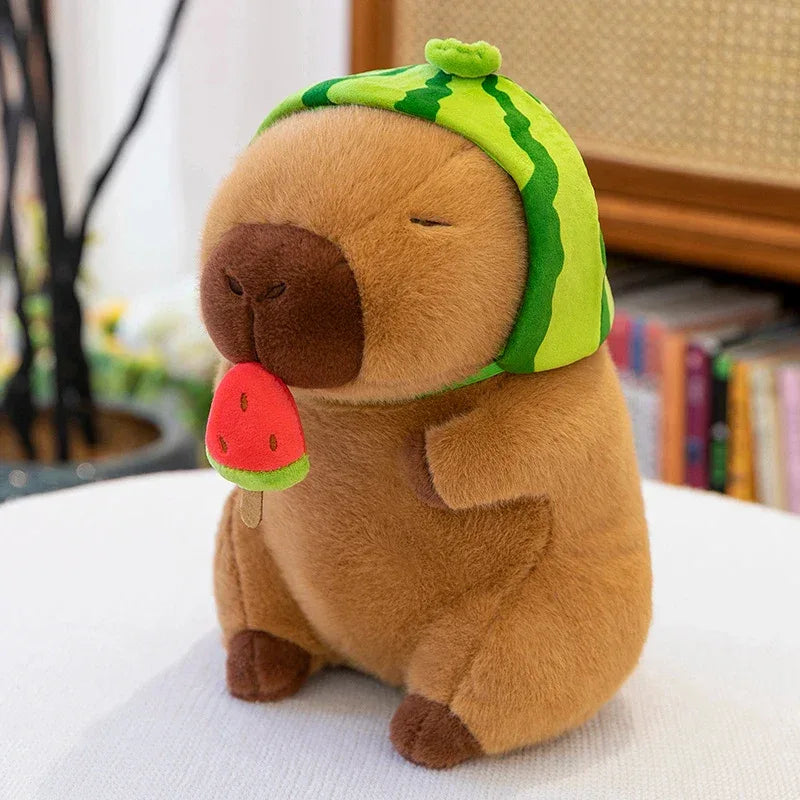 Peluche Capybara Pastèque - 30cm