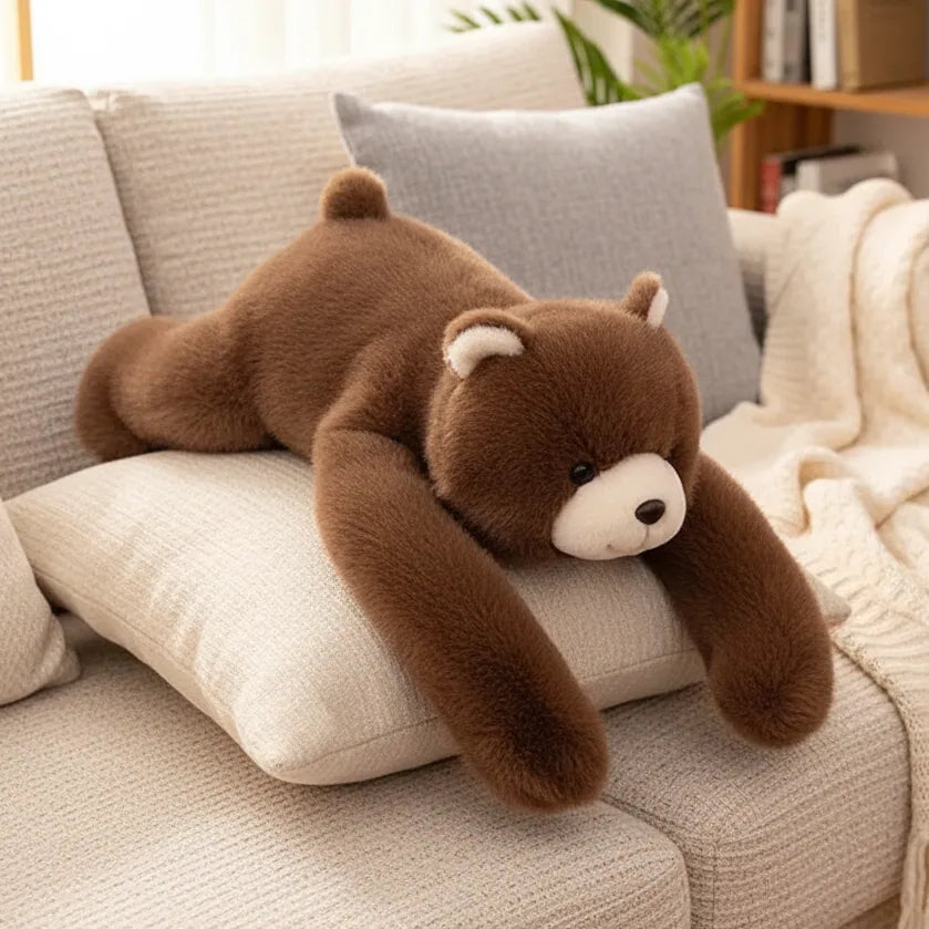 Lying Teddy Bear Plush - 30cm
