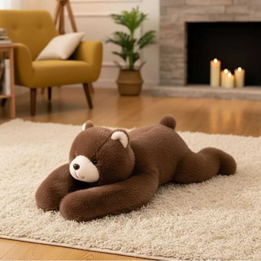 Lying Teddy Bear Plush - 30cm