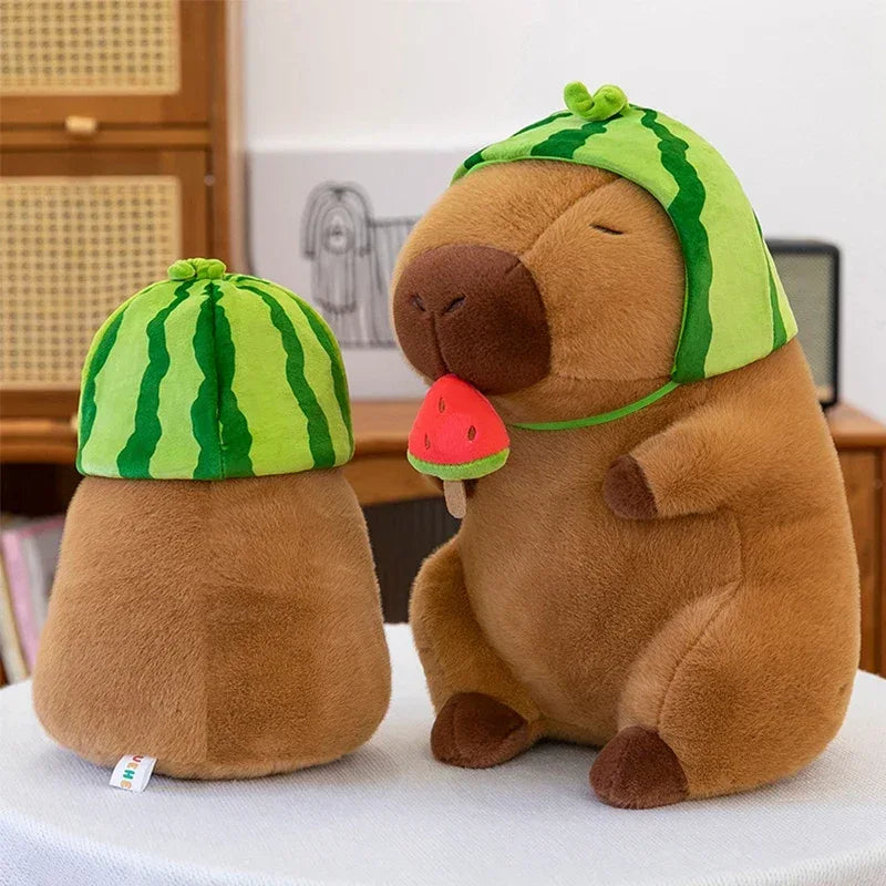 Peluche Capybara Pastèque - 30cm