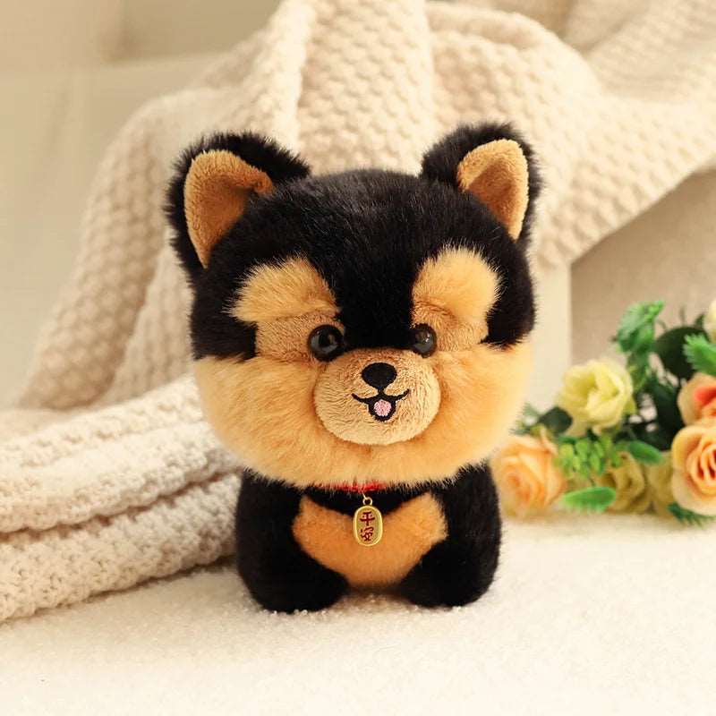 Fluffy dog plush best sale