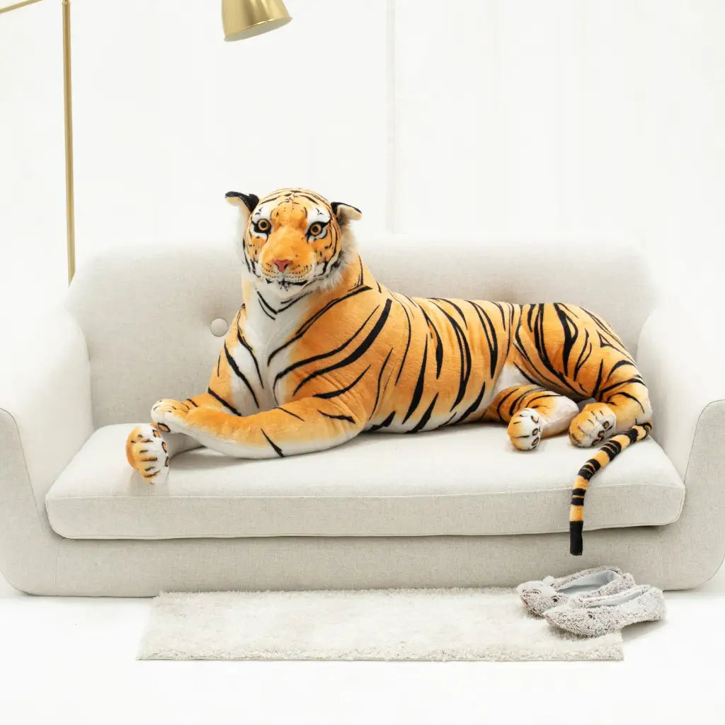 Peluche Tigre Géant - 50 à 100cm