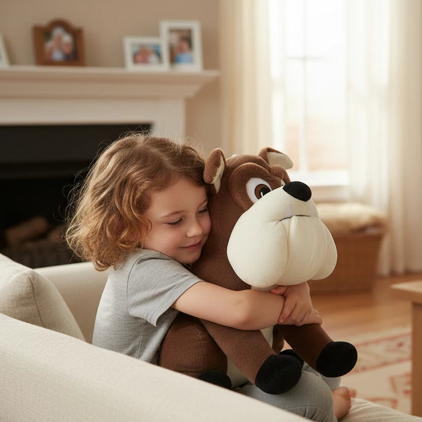 Attentive Bulldog Plush Toy - 25cm