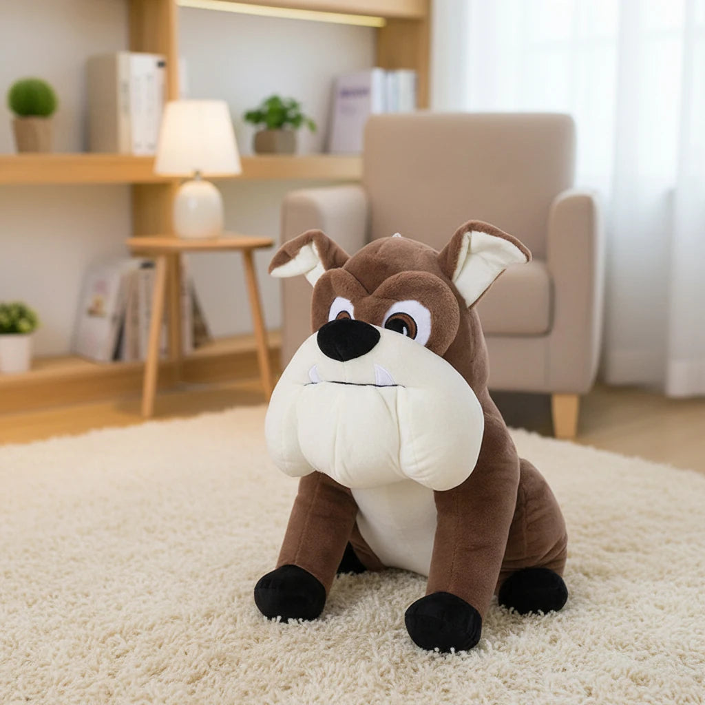 Attentive Bulldog Plush Toy - 25cm