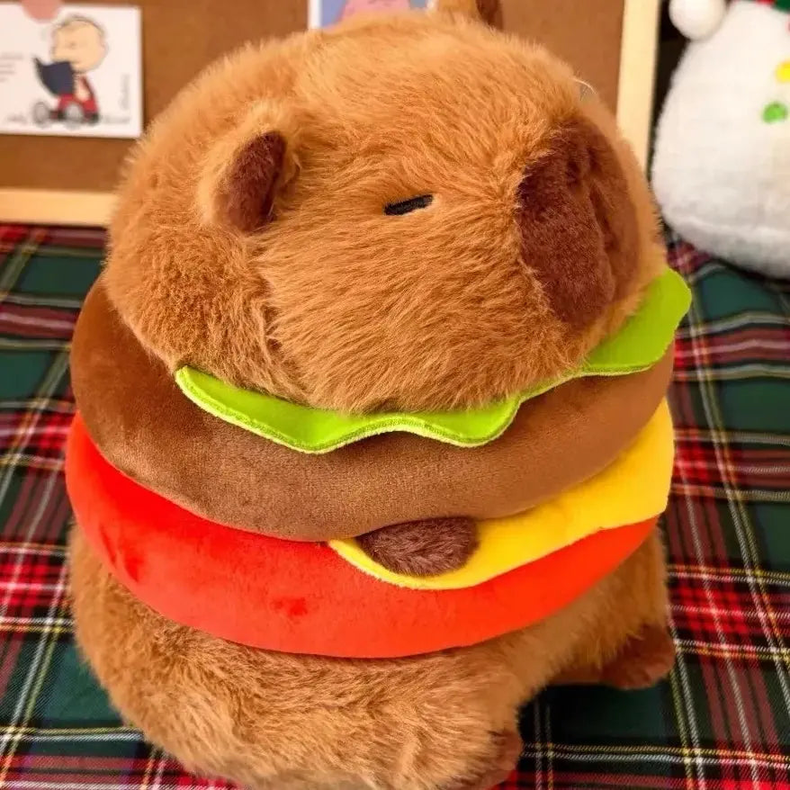 capybara hamburger peluche