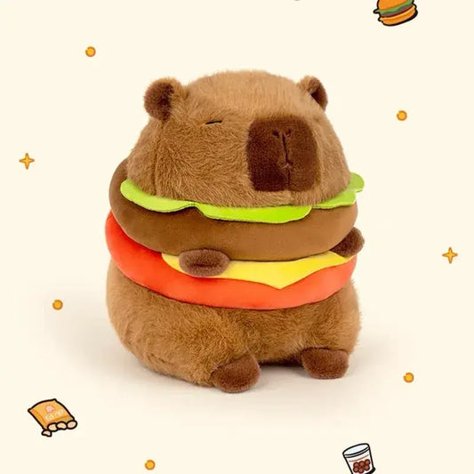 peluche capybara hamburger