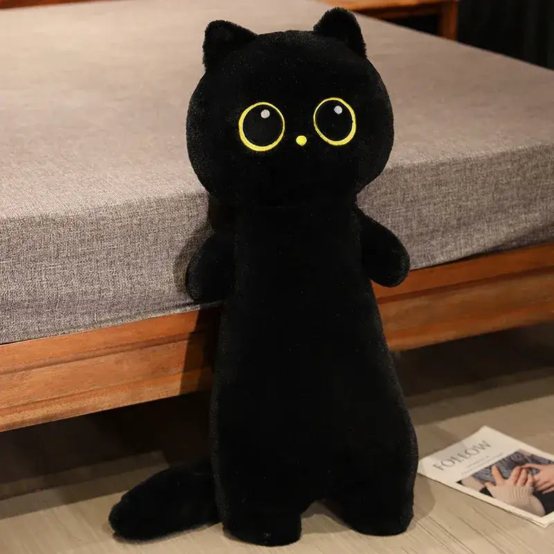 chat noir en peluche