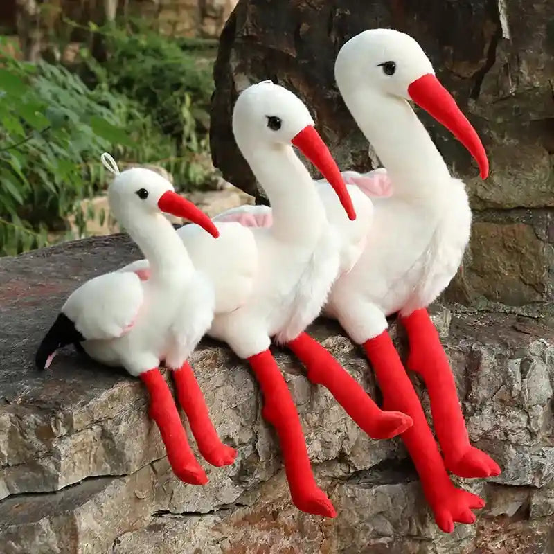 cigüeña de peluche