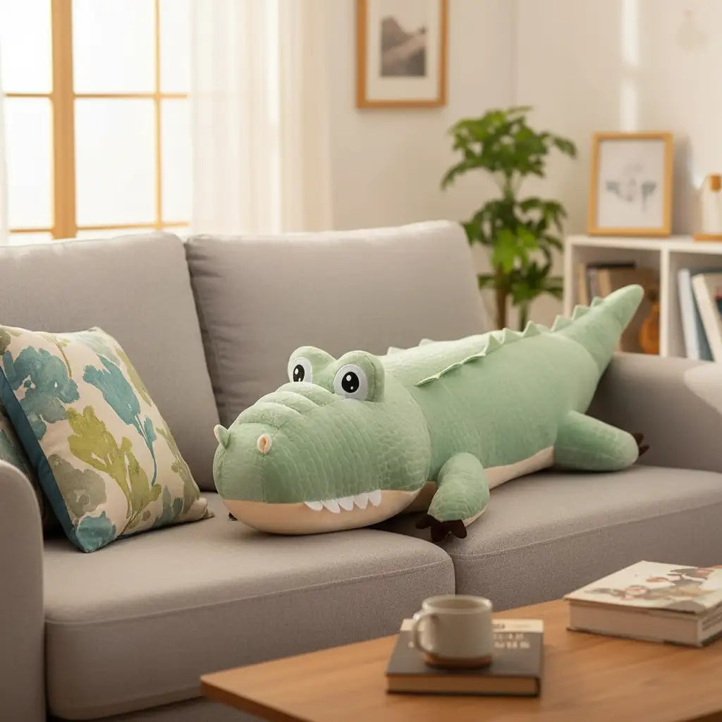 crocodile peluche geante