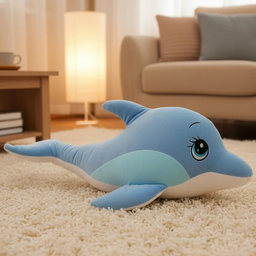 Blue Dolphin Plush - 65cm