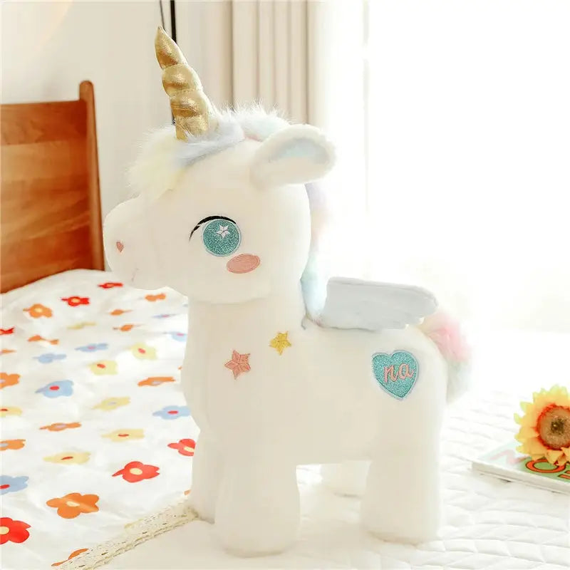 doudou licorne bleu