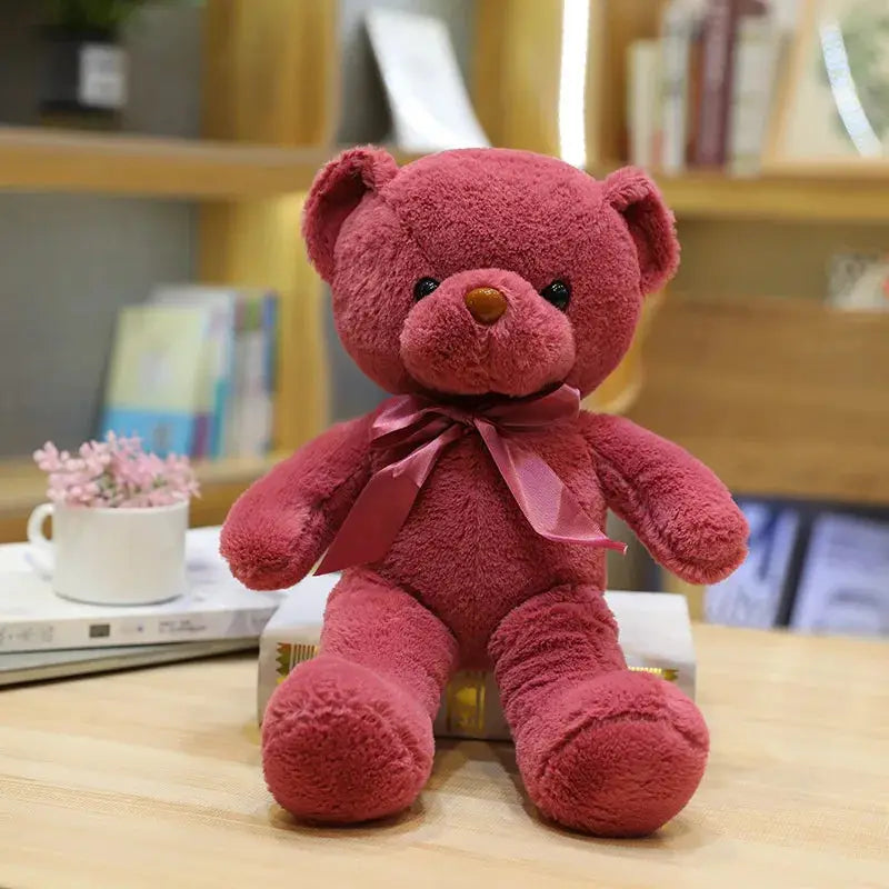 doudou ourson rouge