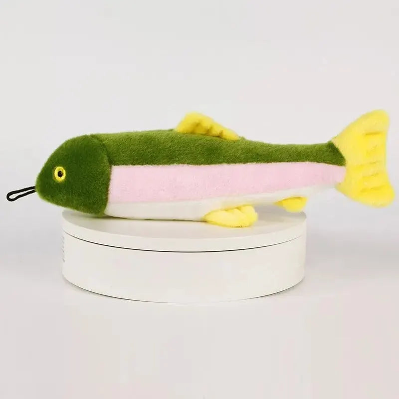 peluche de pez verde