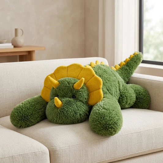 Green Dinosaur with long paws plush toy