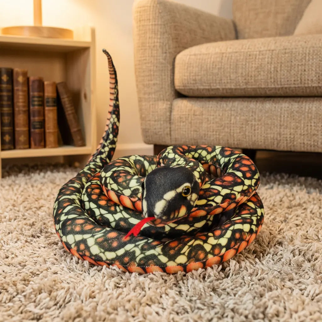 Giant brown snake 200 cm plush toy