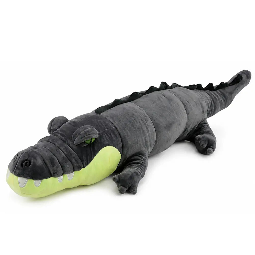 Grey Realistic Crocodile 90 cm plush toy