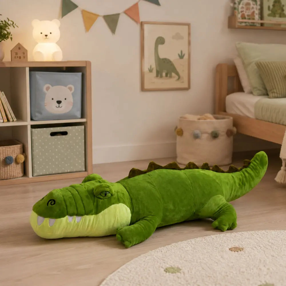 Green Realistic Crocodile 70 cm plush toy