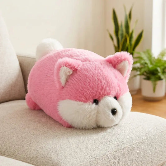 Little Plush Toy pink au fur soft