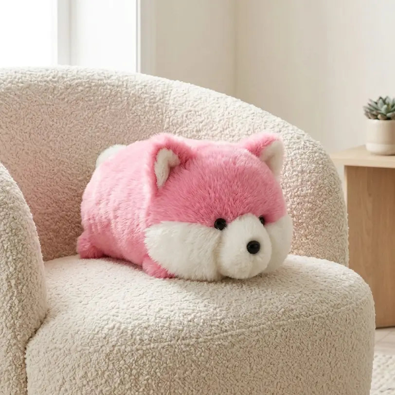 Little Plush Toy pink au fur soft