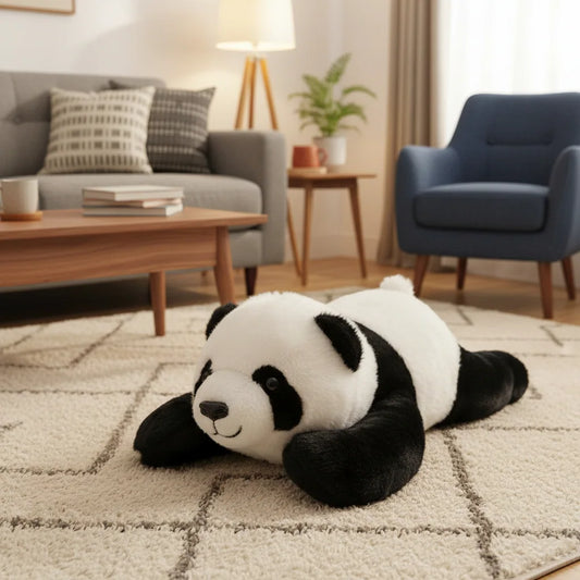 Liegender Panda-Plüsch – 30cm