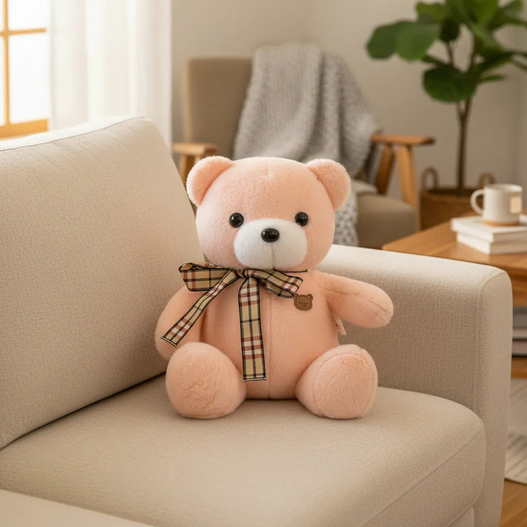 Beige Teddy Bear Plush - 25cm