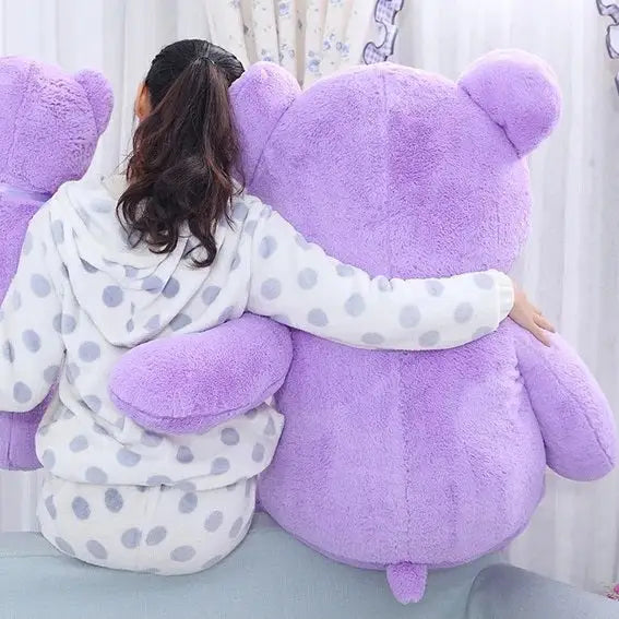 grand nounours violet